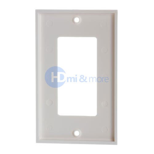 4 PCS Single 1 Gang Wall Plate Frame Decorative Outlet Switch Wallplate White