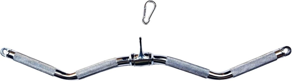Barbell Multi-Exerciser Cable Attachment For Cable Machines Lat Pull Down Bar