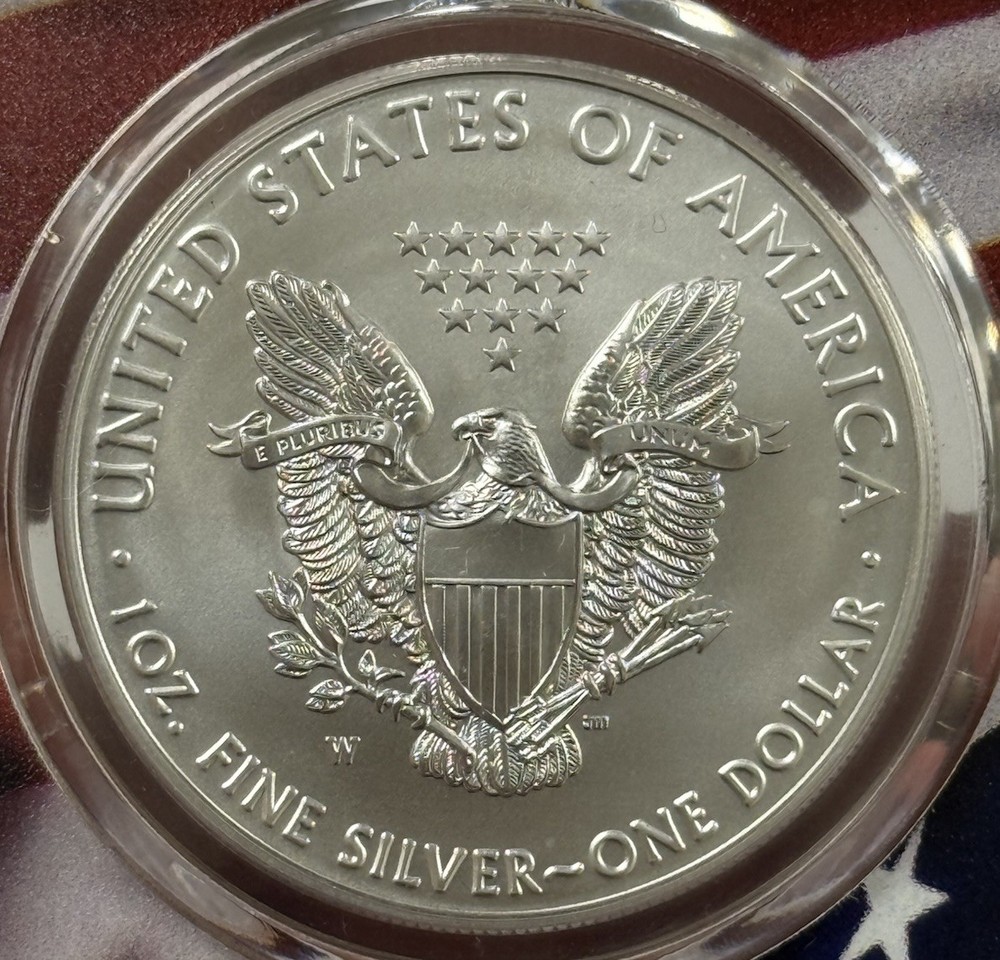 2018 W Silver Eagle Dollar SP70 Burnished PCGS Certified #8026
