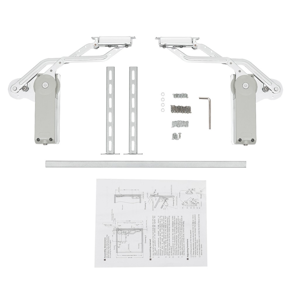 Hydraulic Buffer Cabinet Door Hinge Adjustable Arm Mechanism Mounting Hinge