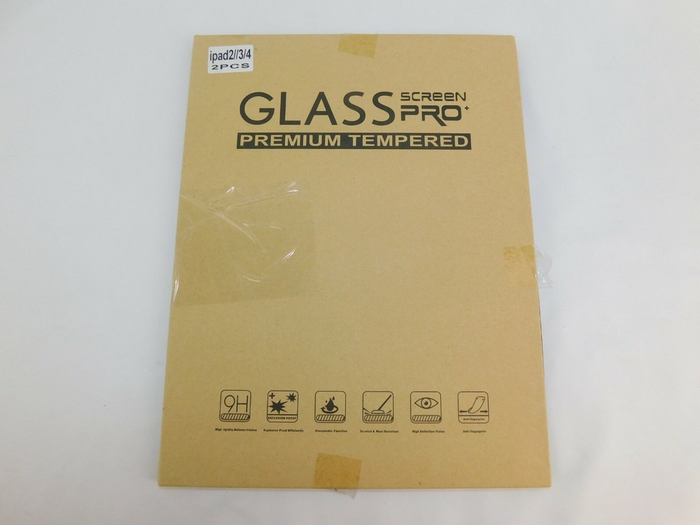 2 Pack HD Tempered Glass Screen Protector iPad 2/3/4/Air/Pro 9.7"