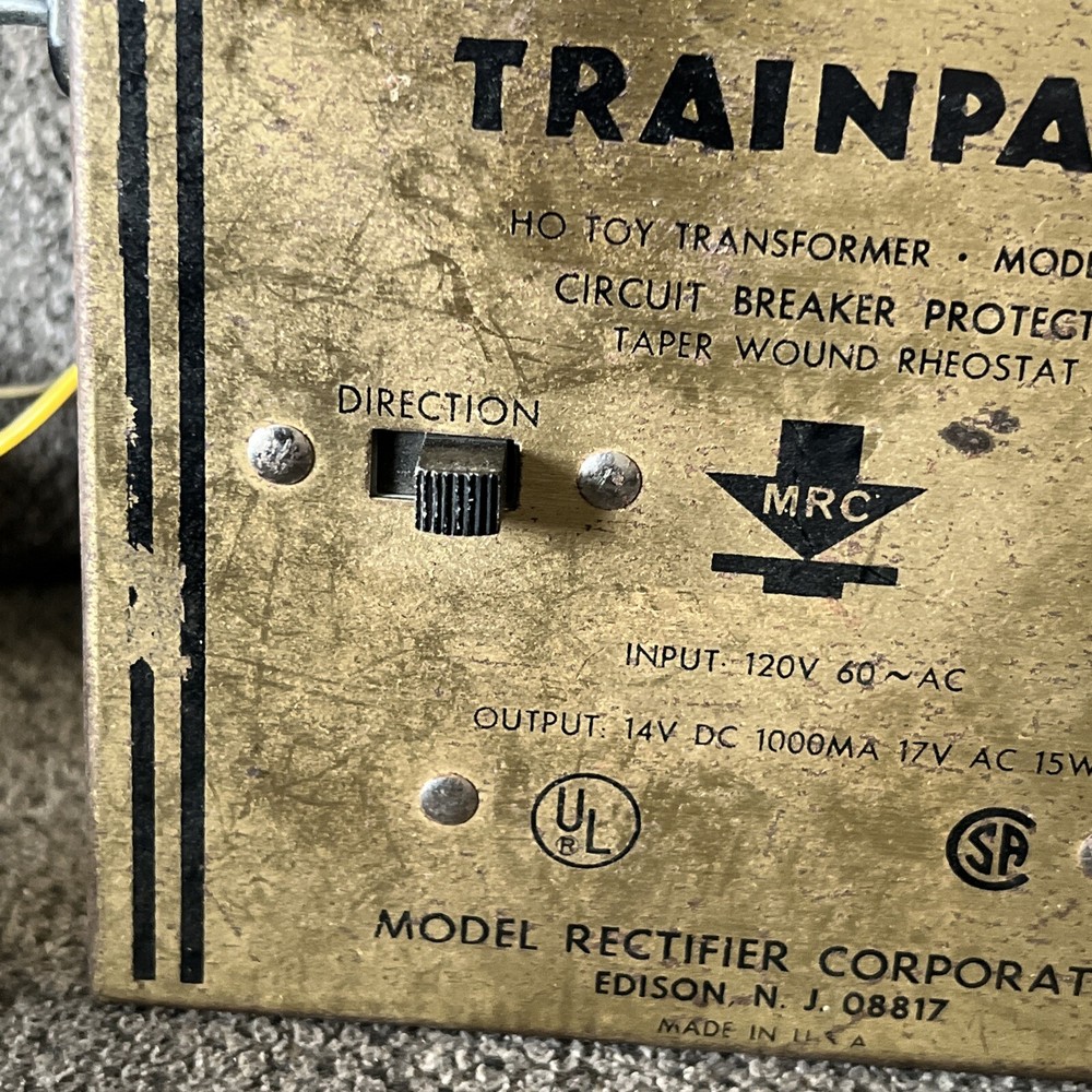 Vintage MRC HO Train Pack Control Transformer Model 100