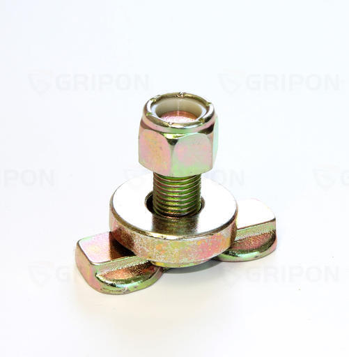 GRIPON (Pack of 6) L-Track Double Lug Threaded Stud Nut Fitting Tie Down