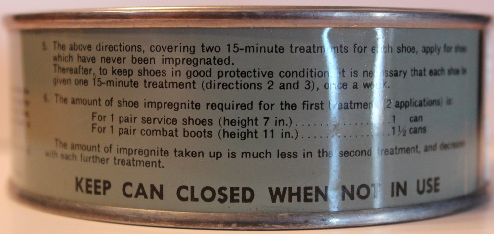 Original WWII Shoe Impregnite Unopened Can