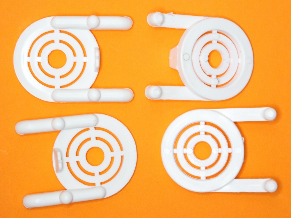 White Plastic Peg board Multi-Purpose Tool Holder 50 pk PEGBOARD NOT INCLUDED