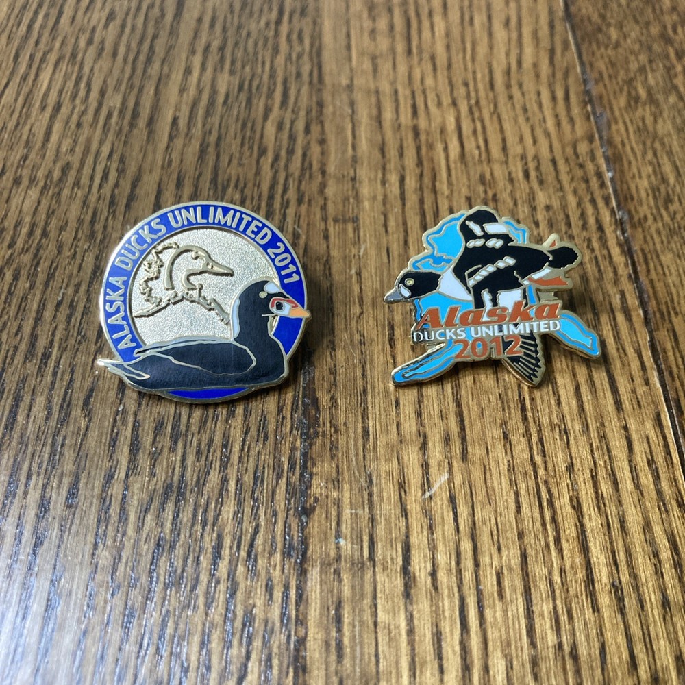 2011 & 2012 Ducks Unlimited State Pins for Alaska