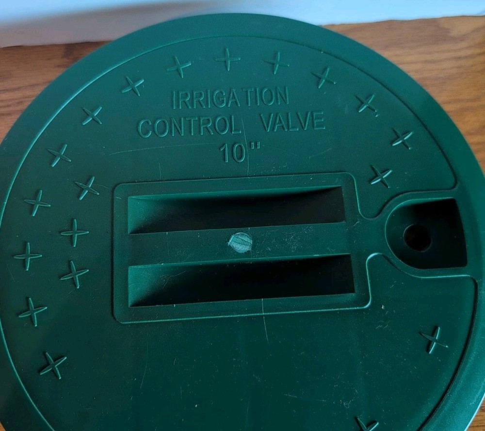 Round 10" Irrigation Control Valve Lid Green Plastic