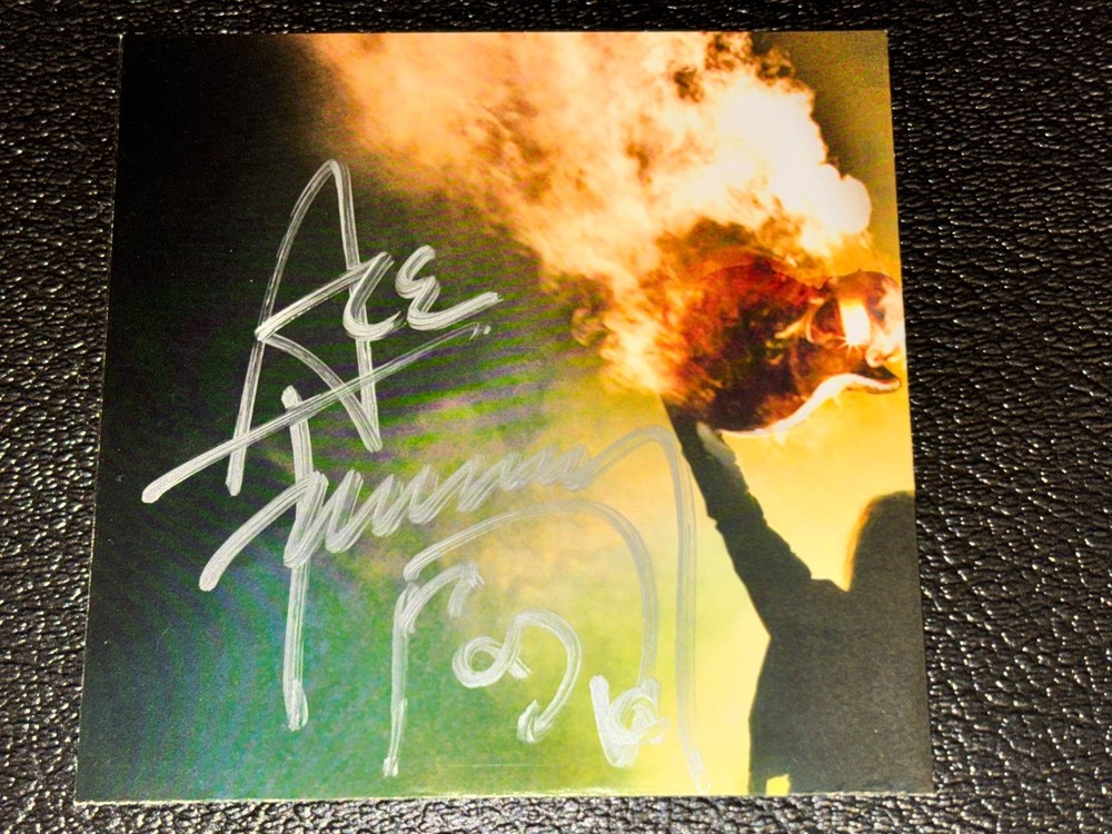 Ace Frehley Anomaly CD SIGNED Poster First Press Pop-Up Cd Kiss WASP Aerosmith