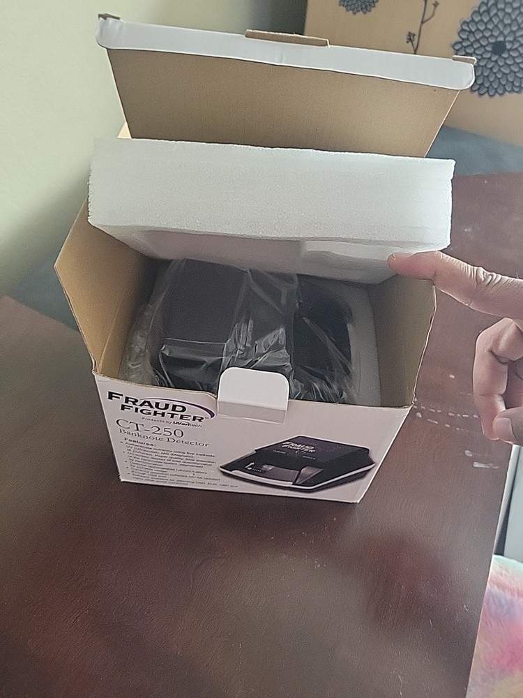 Bank Note Detector Machine - Black