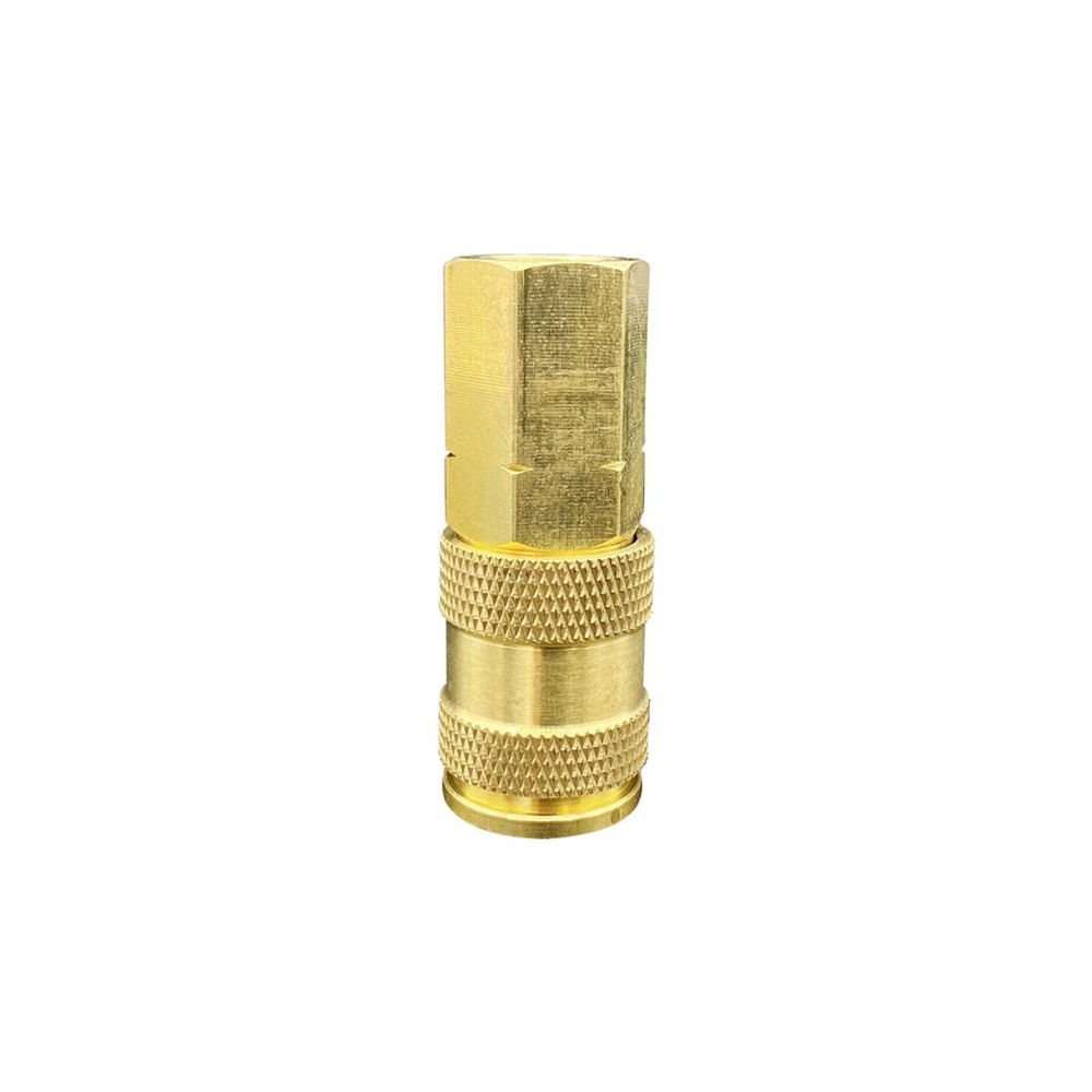 VIM Tools BUC-5 HIGH FLOW BRASS UNIVERSAL COUPLER - 1/4'' NPT FEMALE - 5 PACK