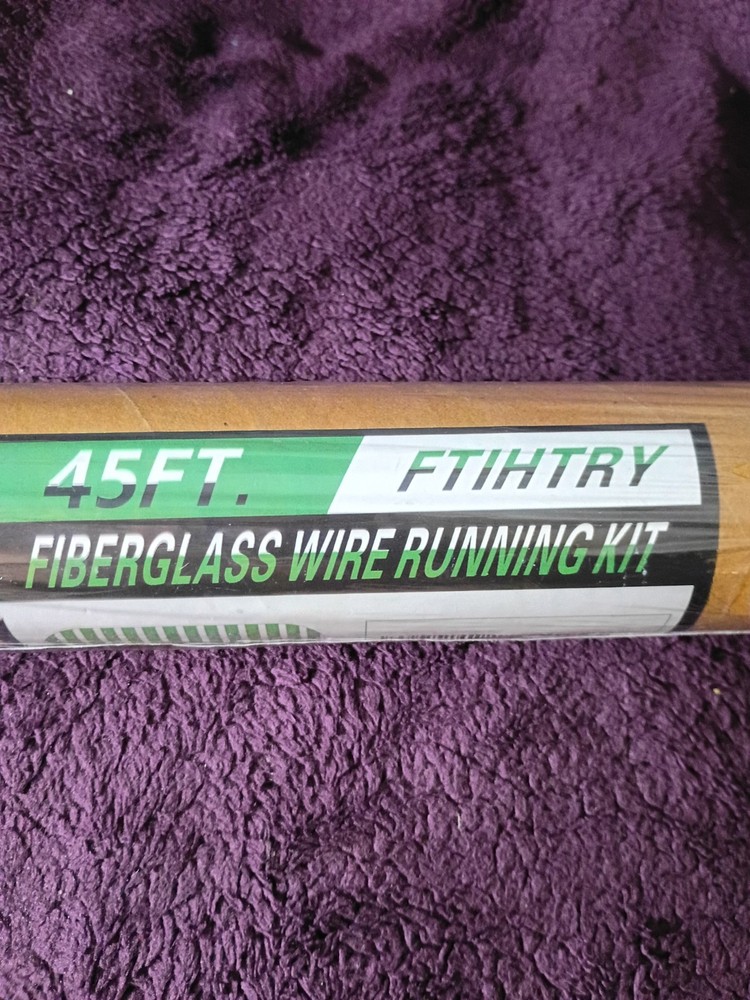 45FT Fiberglass Running Electrical Wire Cable Glow Rods Wire Pulling, Fish Ro...