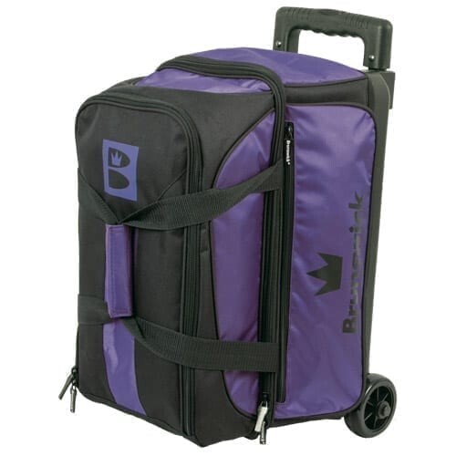 Brunswick Blitz Double 2 Ball Roller Purple Bowling Bag