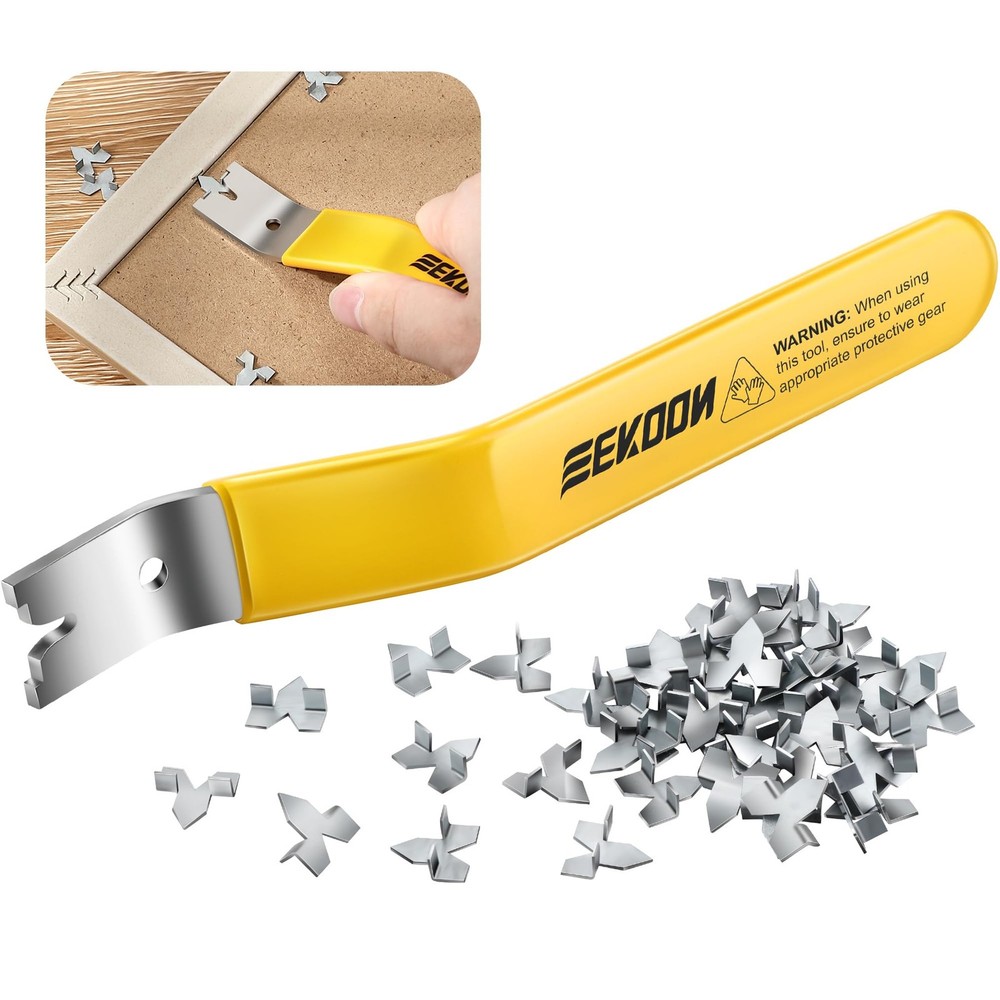 Glazier Point Driver, Glazier Setting Tool 100 Push Points, Glazing Push Point