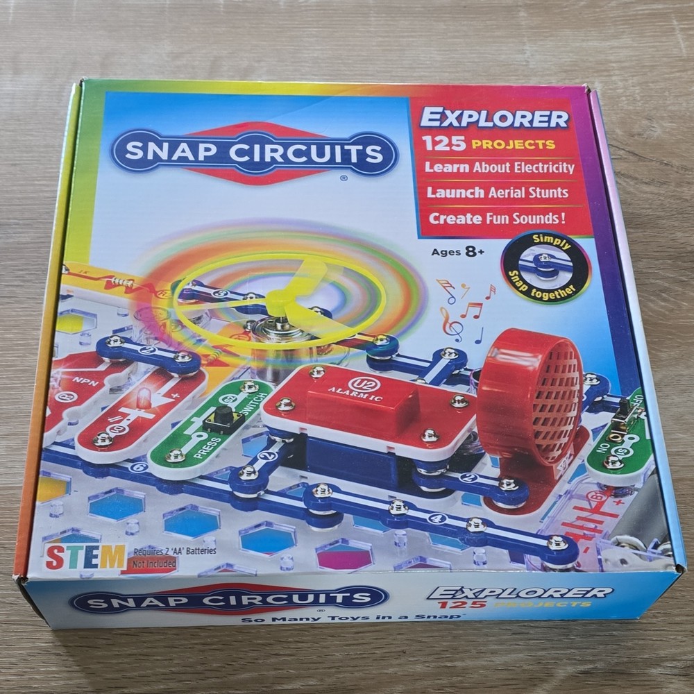 Snap Circuits Explorer 125 Projects Educational Electronics Kit SB-125 2023