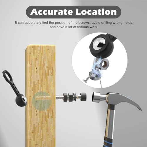 2 Pcs Magnetic Stud Finder Wall Scanner - 27 lbs Pull Power, Metal Detector for