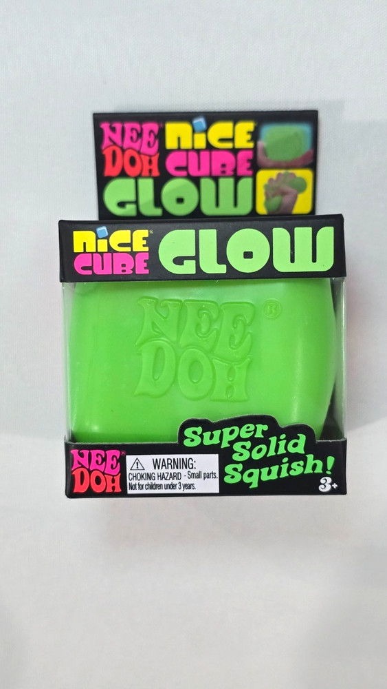 GREEN NEEDOH GLOW NICE CUBE! NEW! SUPER SOLID SQUISH!