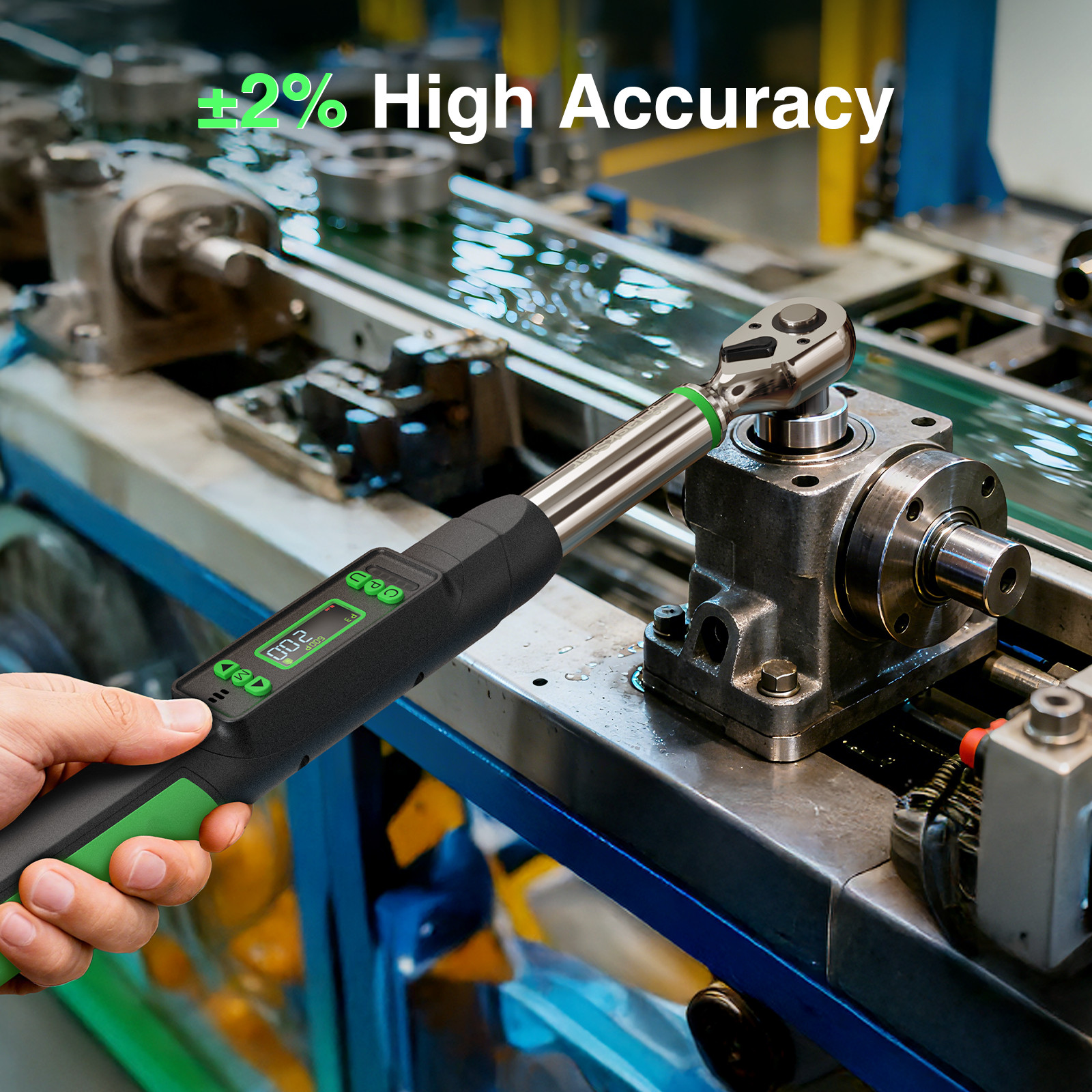 Taskstar 3/8" Digital Torque Wrench 0–220 Nm/0–162 ft-lbs Electric Torque Wrench