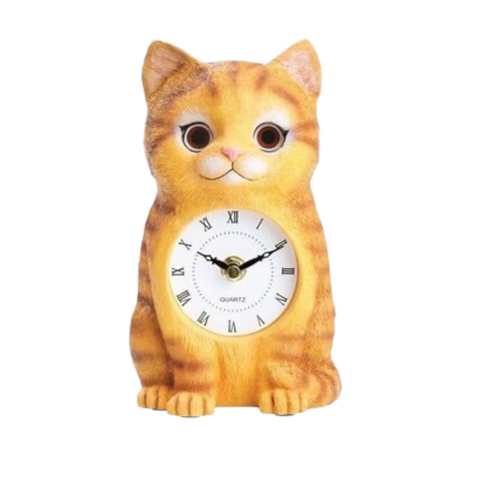 Kitty Clock with Moving Eyes
