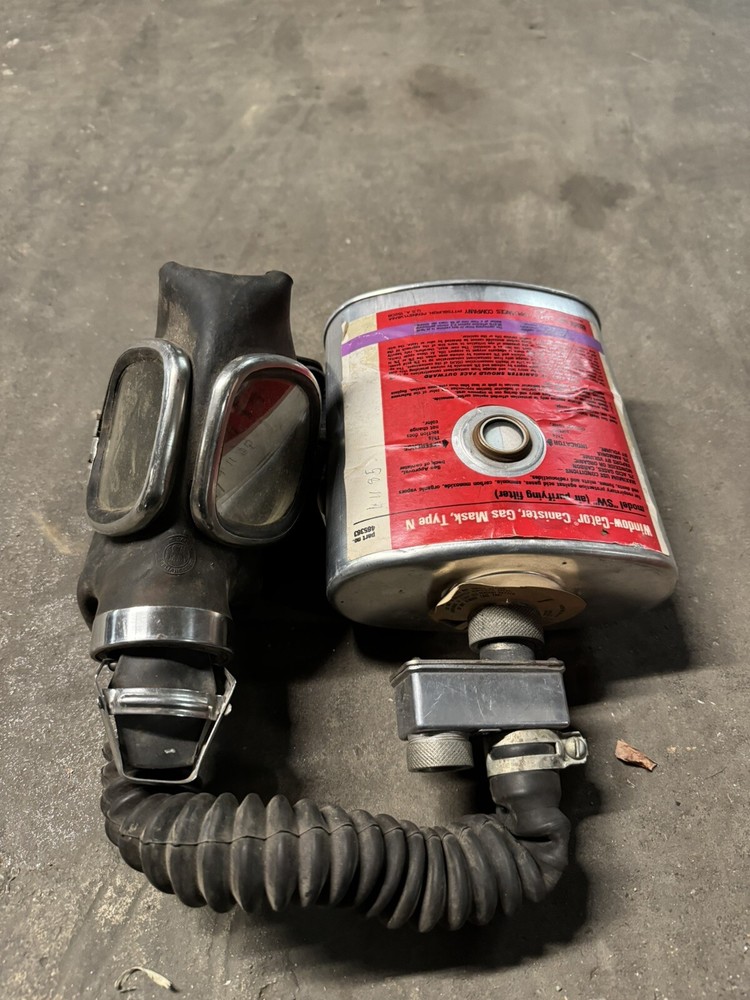 1960’s Gas Mask Set with Case