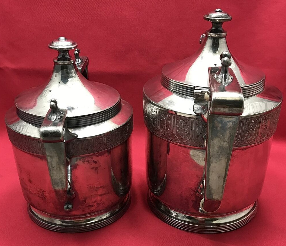2 Pc Silverplated TEAPOT & COVERED WASTE Reed & Barton #2940