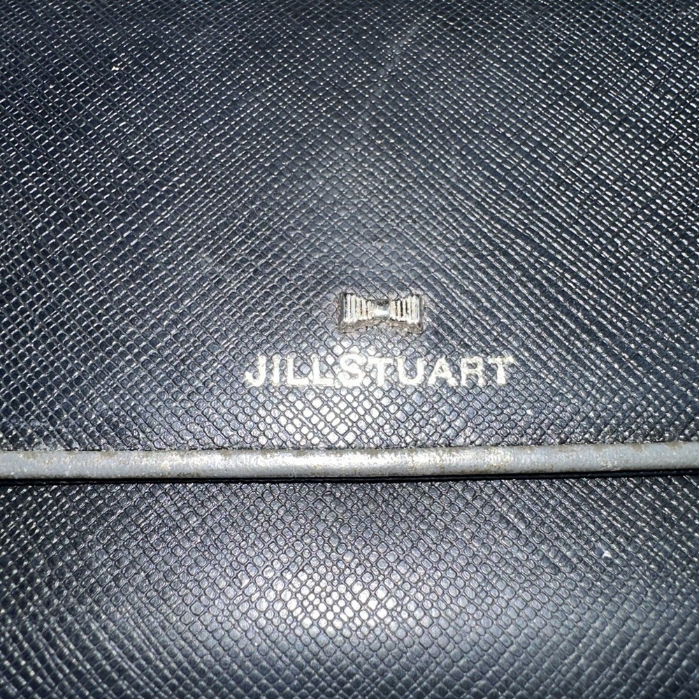 JILLSTUART Long Wallet Leather Black Plain Women's
