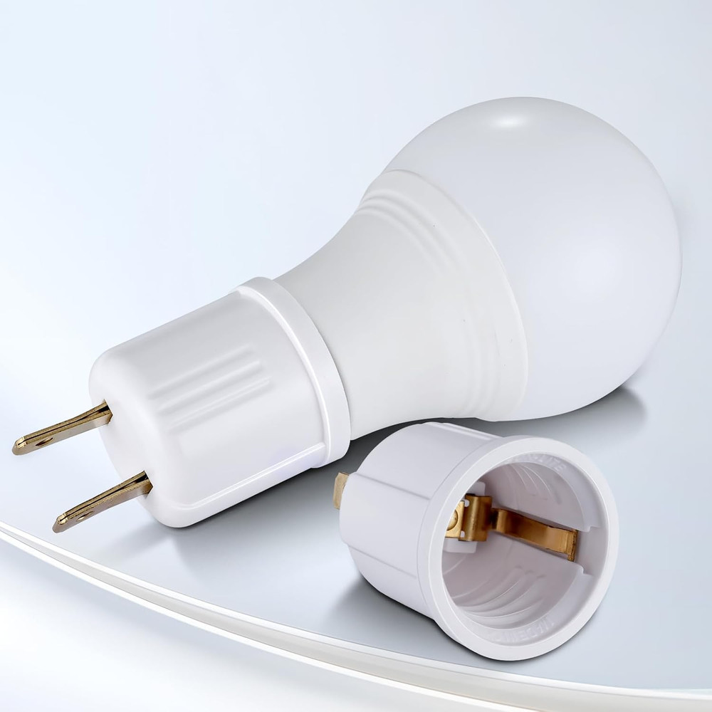 Outlet to Socket Adapter, Plug-In Light Socket, Convert Outlet to Light Bulb Soc