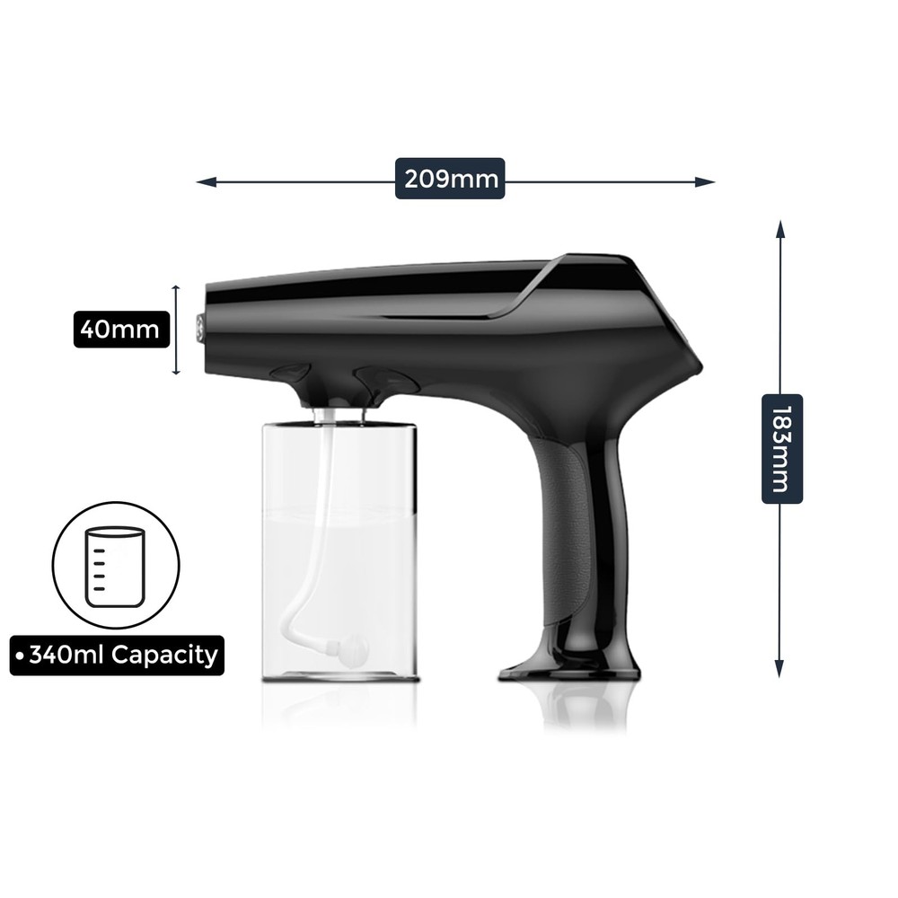 Barber Spray Bottle with Blue Light, Rechargeable Electrostatic Atomizer Spra...