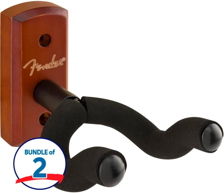 Fender Essentials Guitar Wall Hanger (2 Pack) - Rosewood
