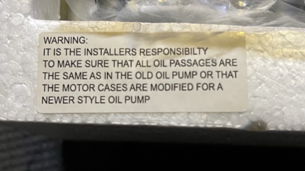 harley davidson oil pump