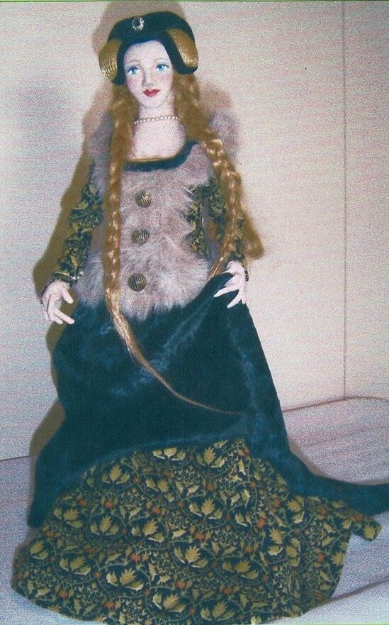 Cloth Art Doll Pattern "Maid Marion" by Sandy Pine