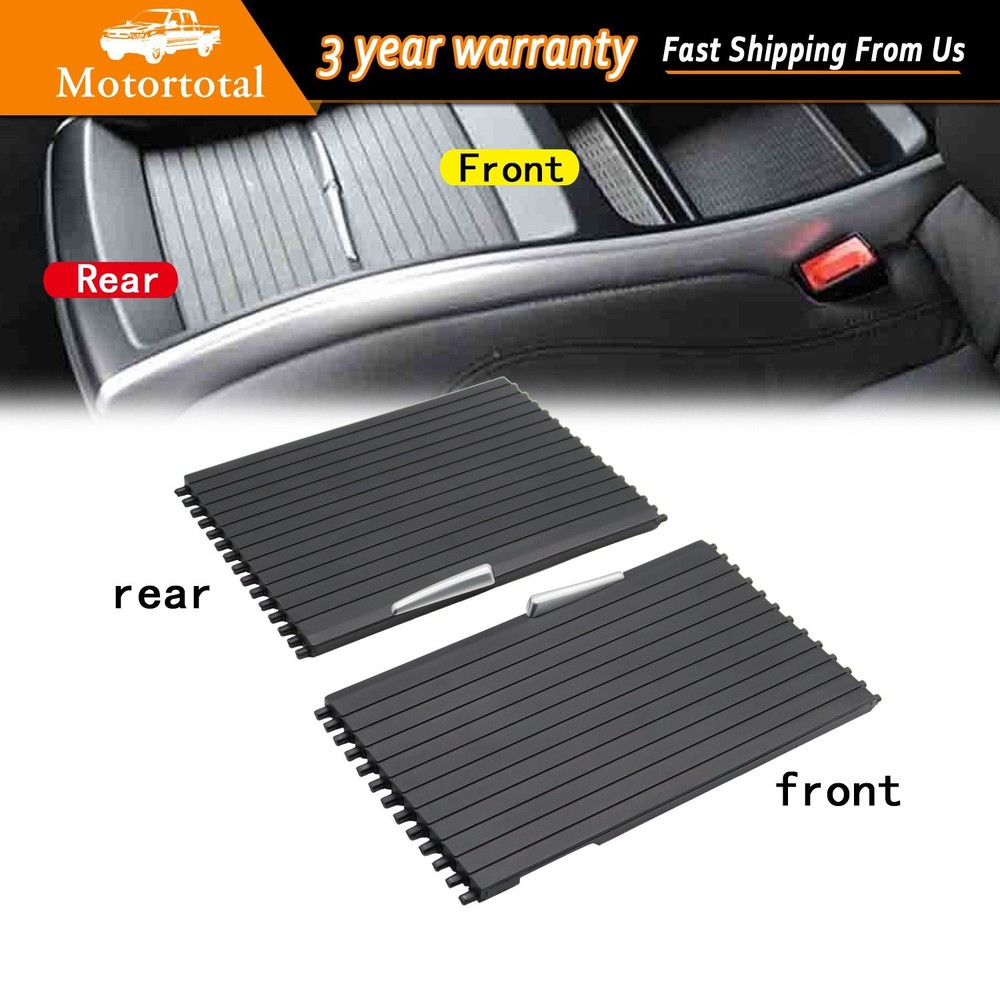 2 Rear+Front Center Console Roller Blind Cover For BMW X5 X6 E70 E71 2007-14
