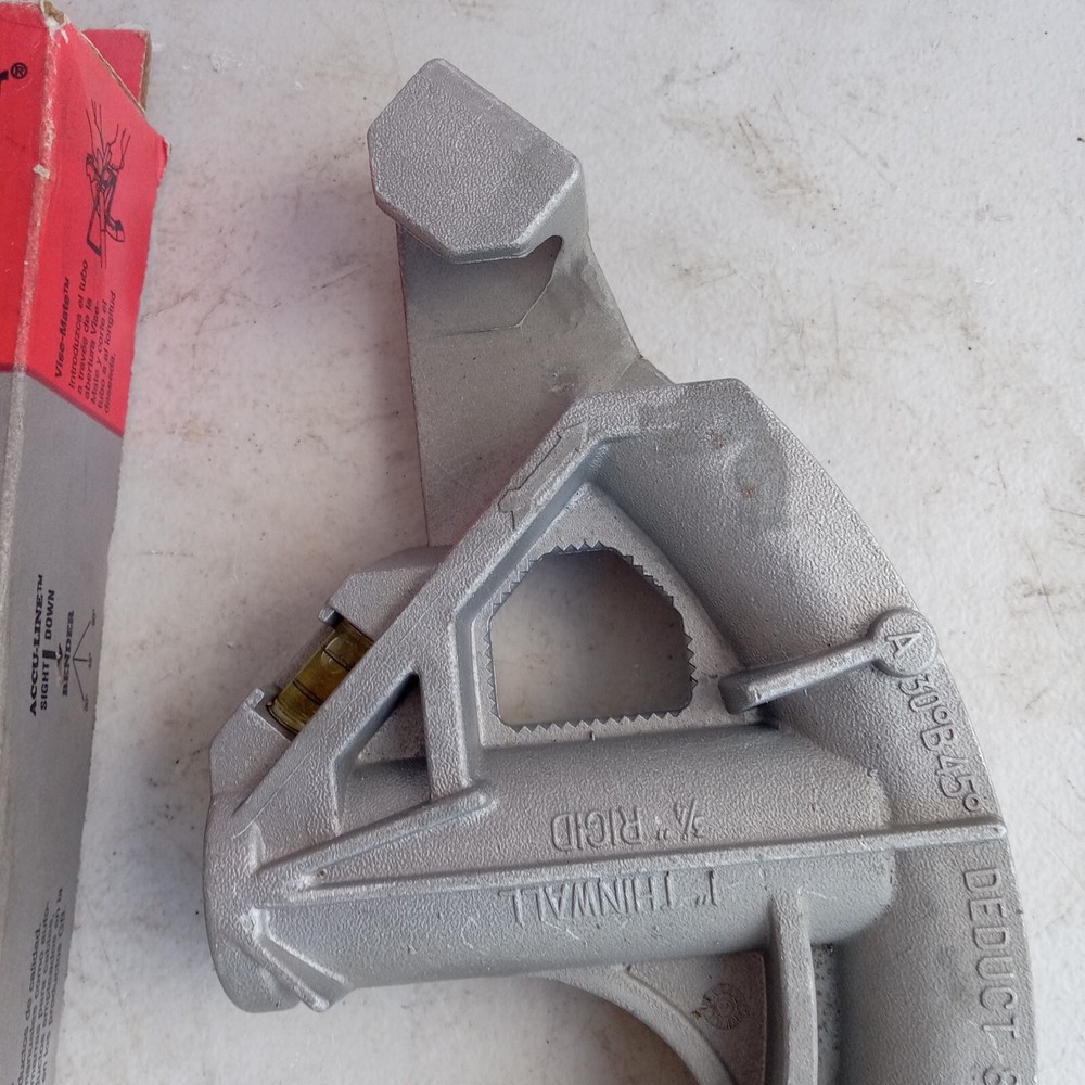 Gardner #932 Pipe Conduit Bender 1" Thinwall 3/4" Rigid, w/Level