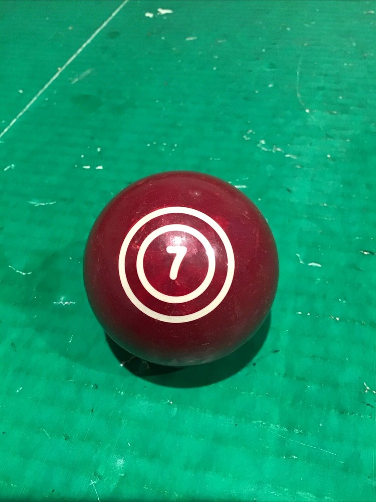 VTG Replacement 2 Ring Circle Billiard Pool Ball 2 1/4" # 7 Burgundy Solid (E)