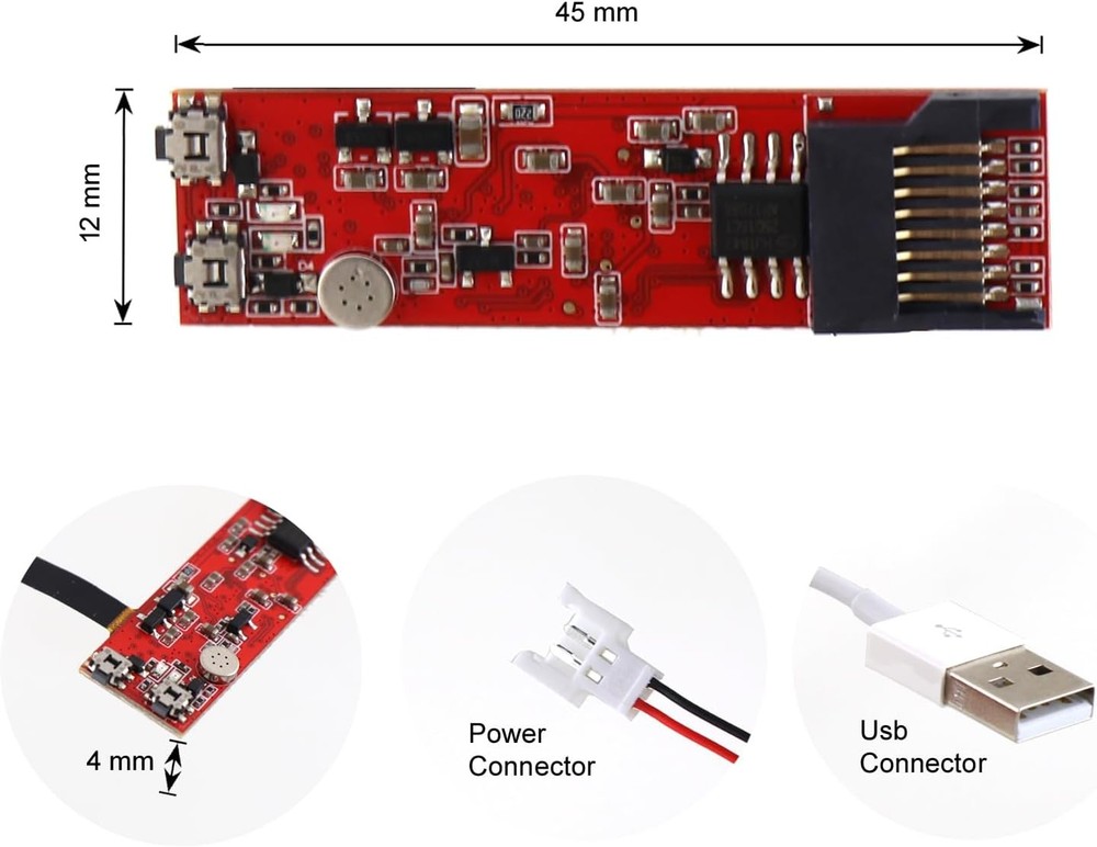 C55-R Low Power 3GP Camera Module, Red Module 352x288 Resolution,