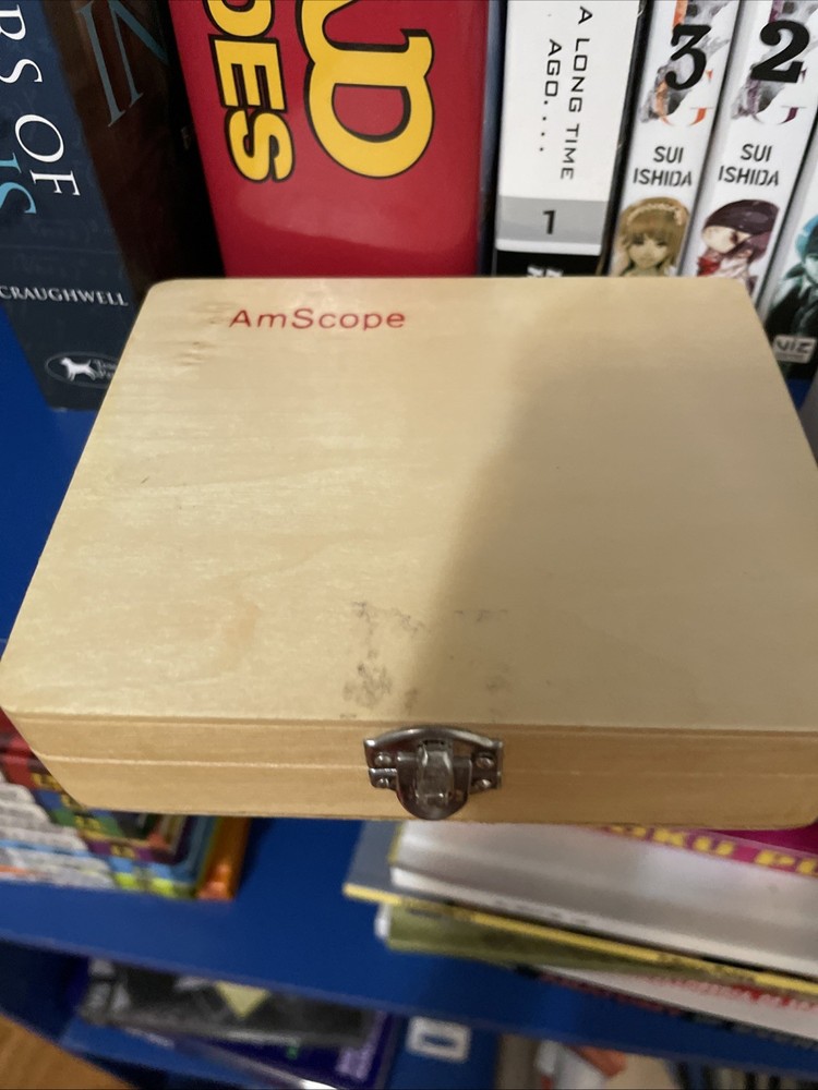 Am Scope Biological Microscope Model Cap-116F with 72 Pc and Accessories