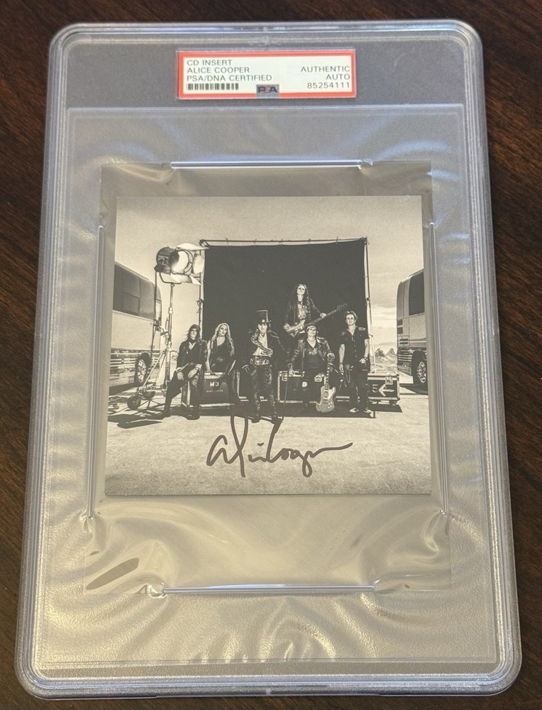 Alice Cooper Signed CD Insert PSA!!