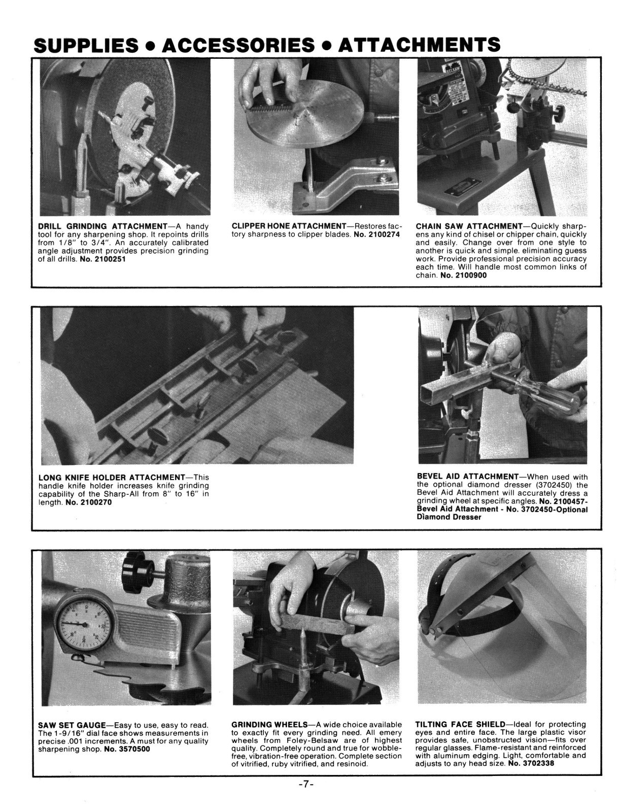 Foley Belsaw Model 1055 Sharp-All Operator & Parts Manual *1156