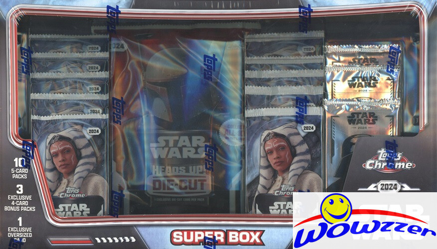 2024 Topps Star Wars CHROME Exclusive Factory Sealed HUGE SUPER Box-SILVER PACKS