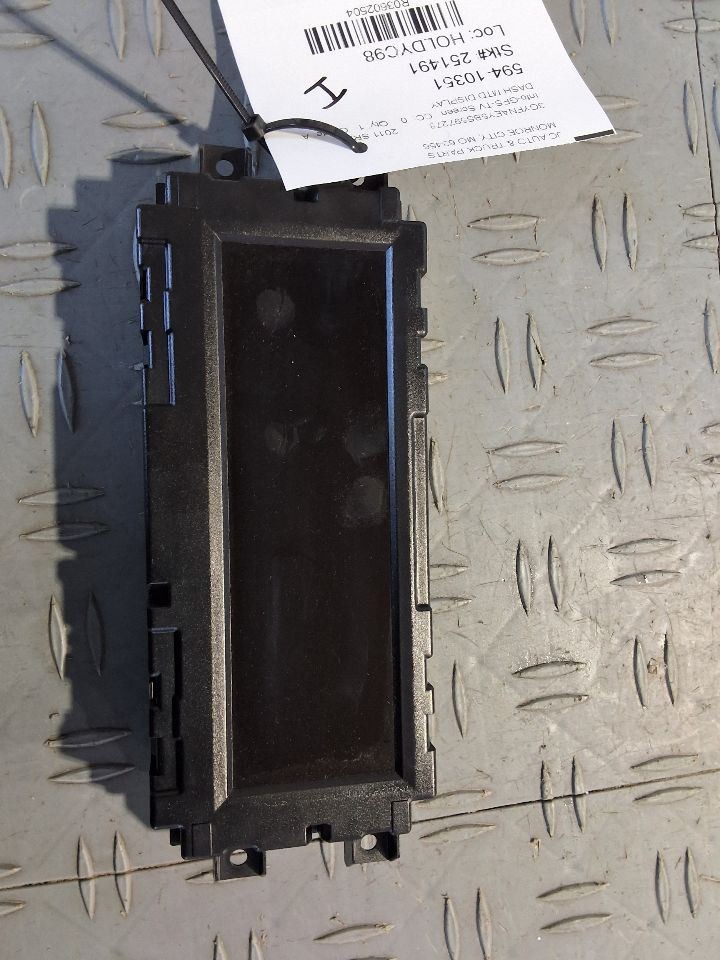 2011-2012 Cadillac SRX Driver Information Display Screen