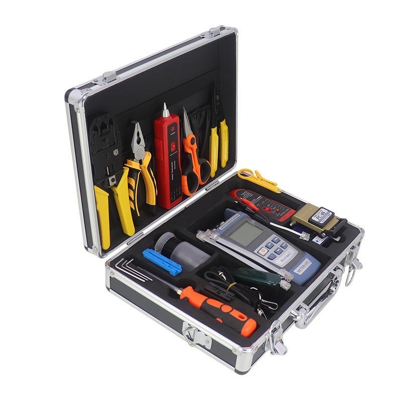 FTTH Optic Fiber Cold Connection Cutting Tool Kit Combination network Line Finde