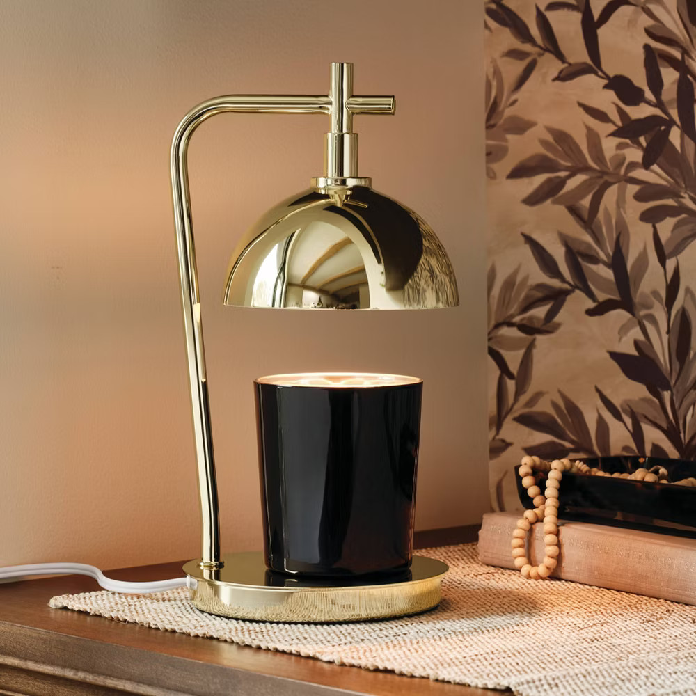 Round Shade Candle Lamp Warmer Gold - Threshold