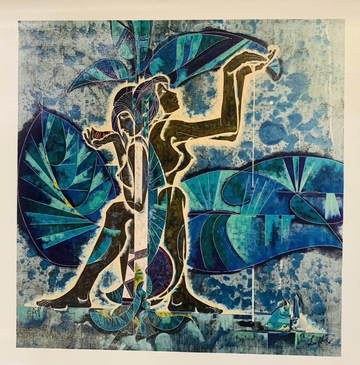 Lu Hong- Serigraph on canvas