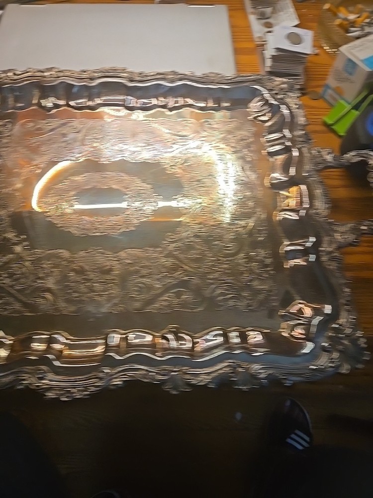 Sheridan Silverplated Teapot And Serving Tray