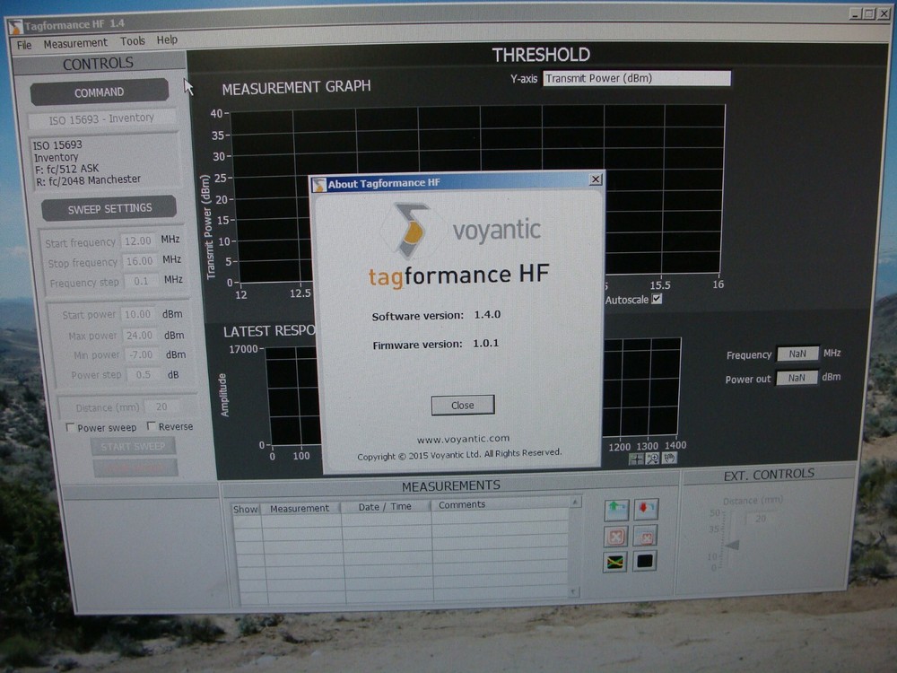 Voyantic TagFormance HF RFID Performance Measurement Unit / QC Network Analyzer