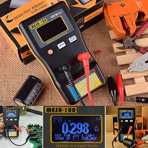 Battery-Powered MESR-100 V2 ESR and Resistance Meter - Precision Testing Tool