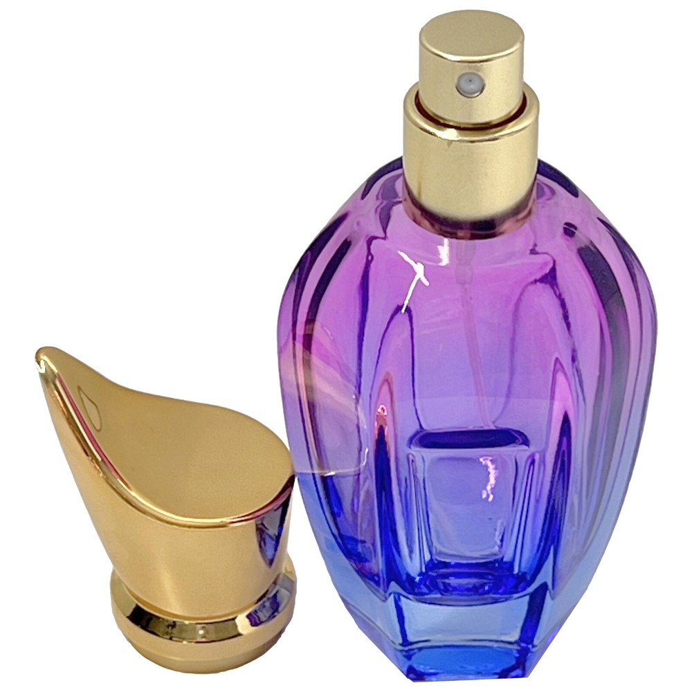 50ml 1.7oz bicolor gradient vase glass empty perfume spray bottles refillable