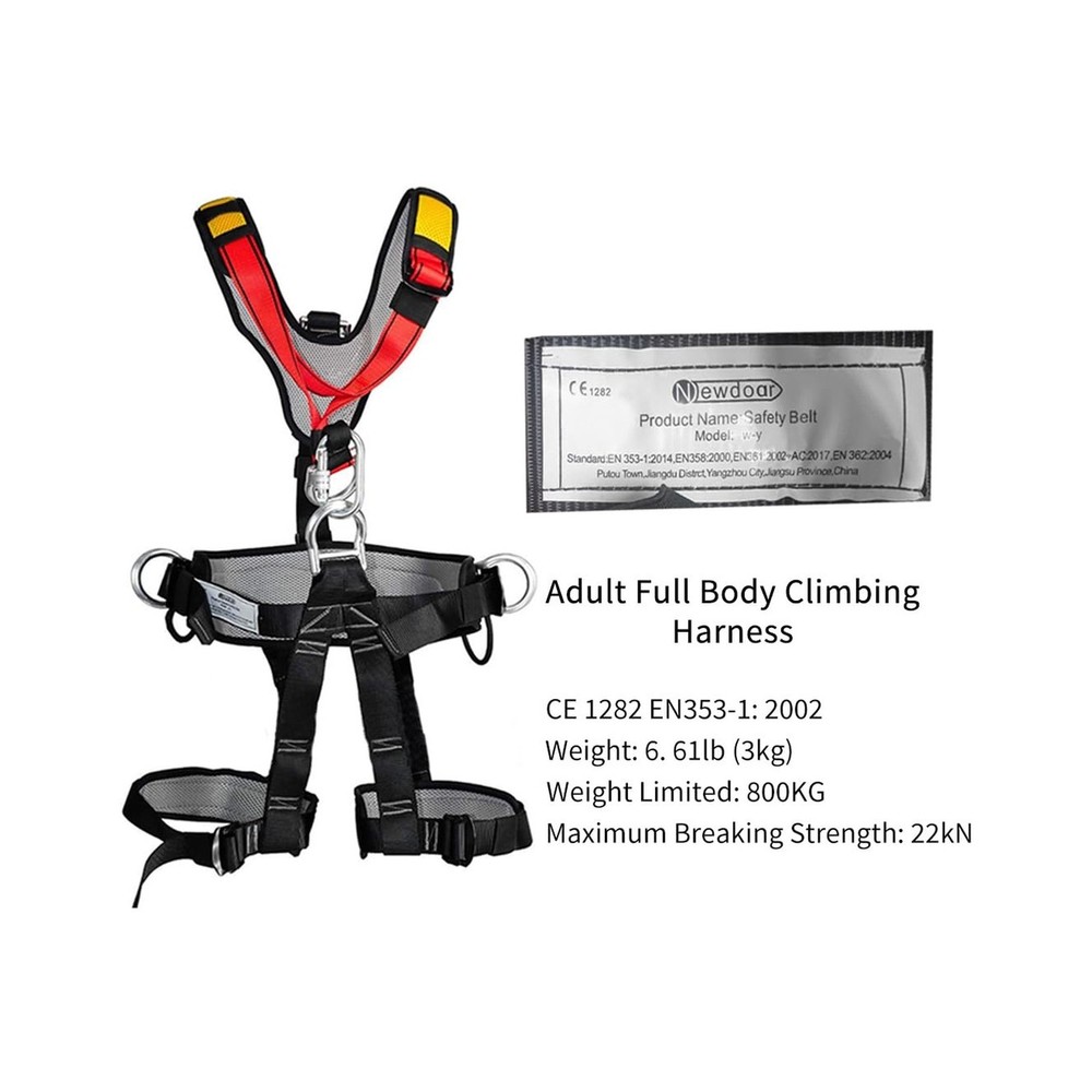 NewDoar Climbing Harness CE Certification Rock Climbing Rappelling ... Fast Ship