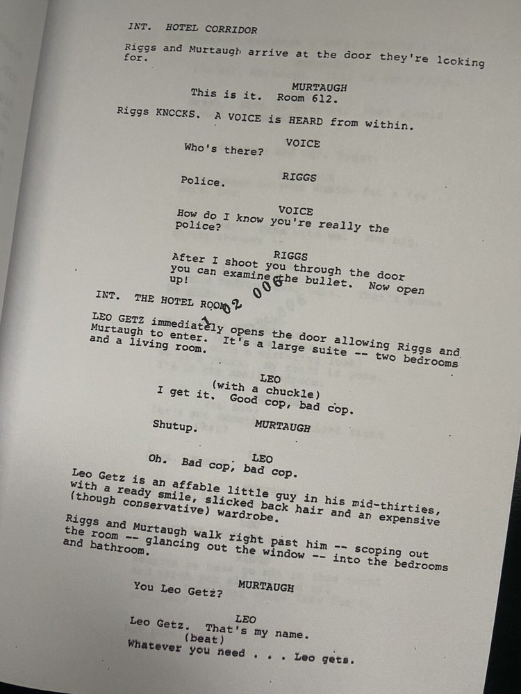 Warner Bros.™ THE LETHAL WEAPON LEGACY Rare Script SCREENPLAY SET Collection