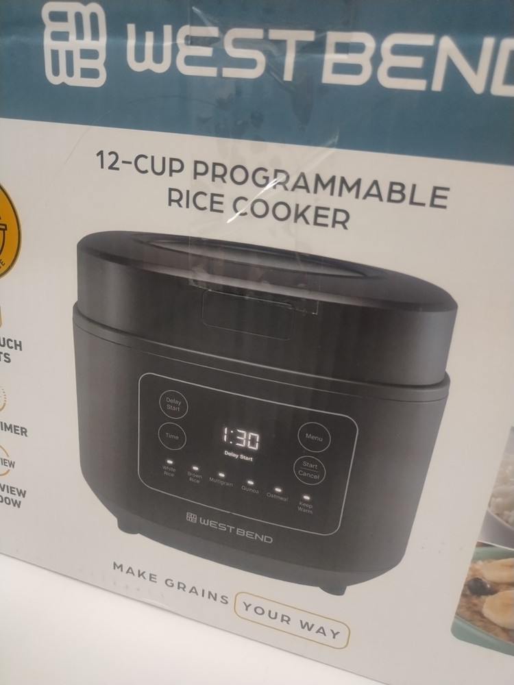 Programmable Rice & Grain Cooker with 7 Preset Functions, Delay Timer New in Box