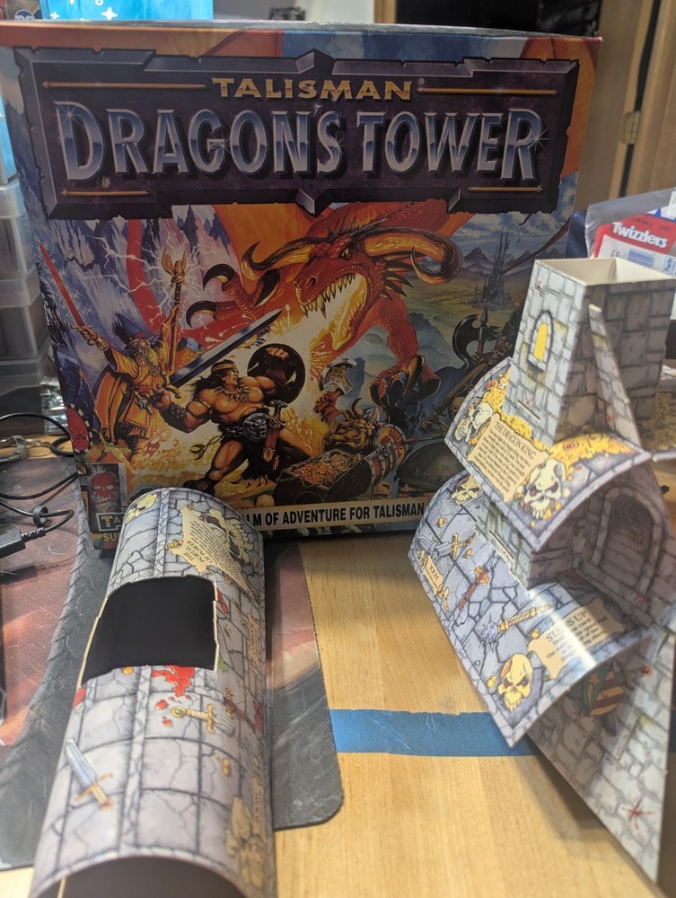 Talisman 3rd Edition Dragon's Tower Box And Tower ONLY